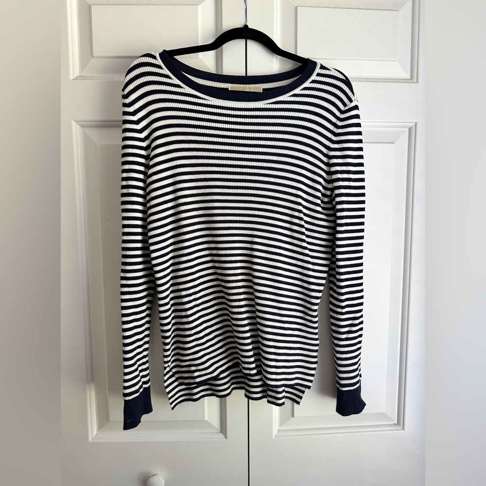 Michael Kors Navy Striped Sweater